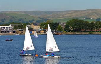 Sailing at Hollingworth Lake Activity Centre