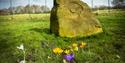 The memorial stone at Bowlee Park.