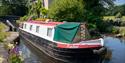 Narrow boat on the Rochdale Canal.