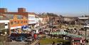 Middleton Market trading on a sunny day.