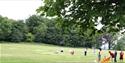 People in a park.