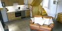 kitchen inside cottage on Fielden Farm