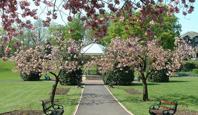 The bandstand at Hare Hill Park.