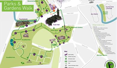 Parks and garden walks in Rochdale Town Centre