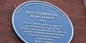 The plaque on the side of Butterworth Jewellers.