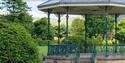 The bandstand at Hare Hill Park.