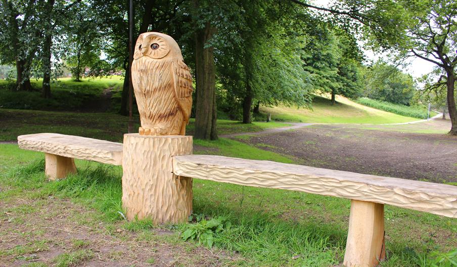 Owl bench.