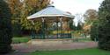The Hare Hill Park bandstand.