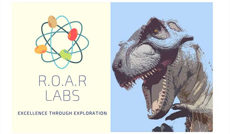 ROAR Lab logo with a Tyrannosaurus Rex.