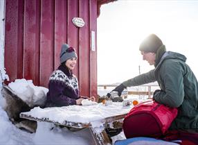 Skitur med rast, Røros