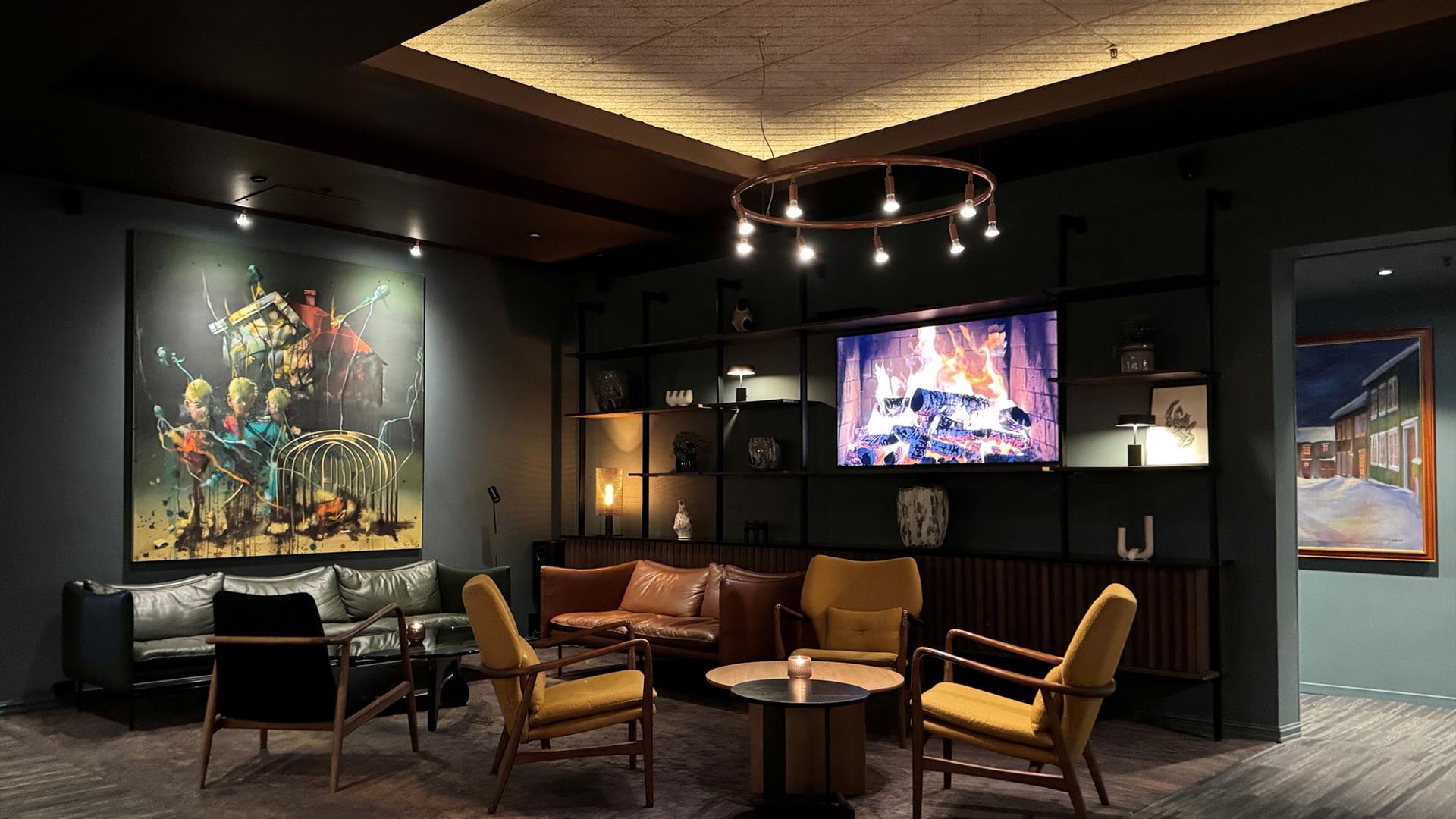 Lobby på Bergstadens Hotell