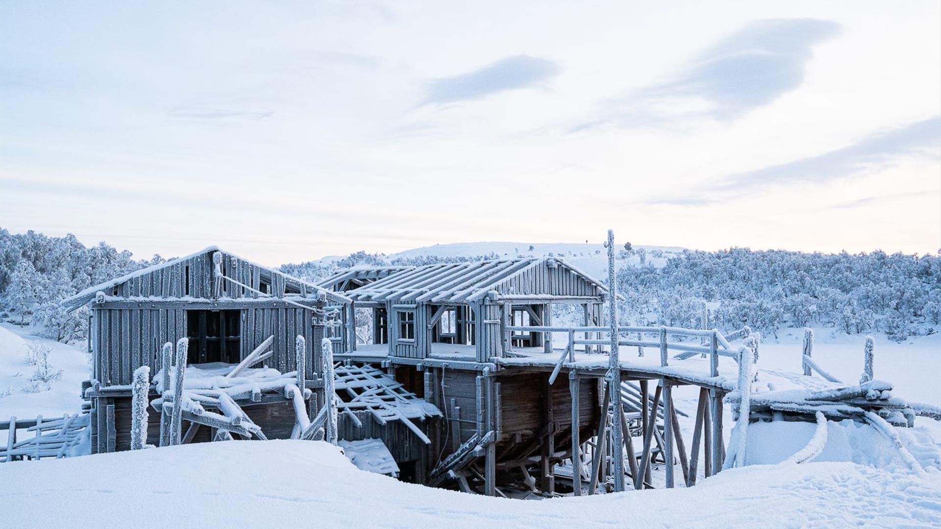Christianus Sextus gruver på Røros, i vinterdrakt