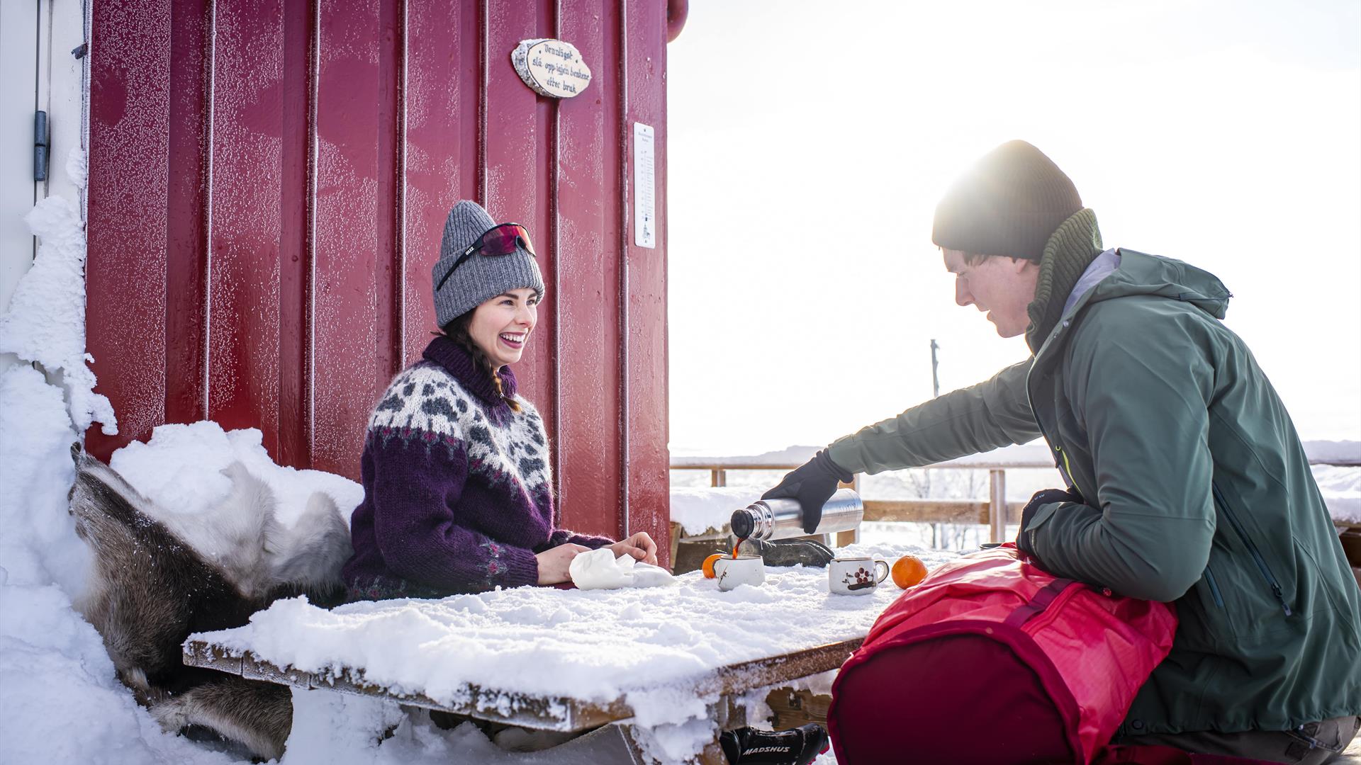 Skitur med rast, Røros