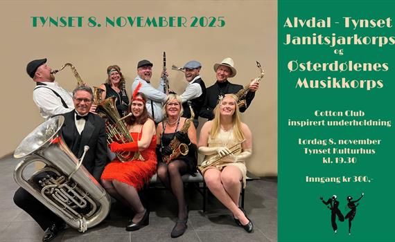 Konsert med Østerdølenes musikkorps og Alvdal-Tynset Janitsjarkorps