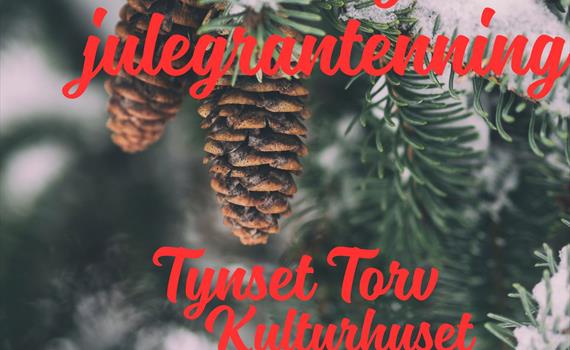 Julemarked og julegrantenning på Tynset torv