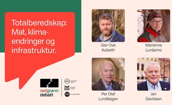 Rødgrønn debatt // Totalberedskap; mat, klimaendringer og infrastruktur