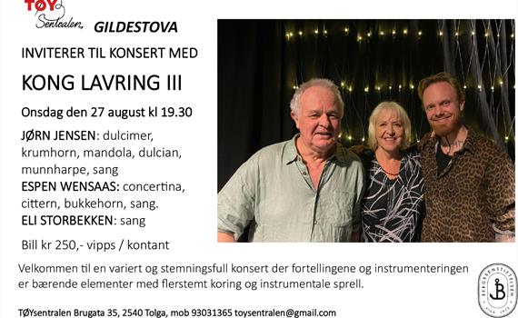 Konsert med KONG LAVRING III