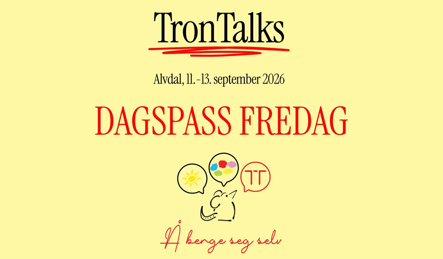 TronTalks 2026 DAGSPASS FREDAG