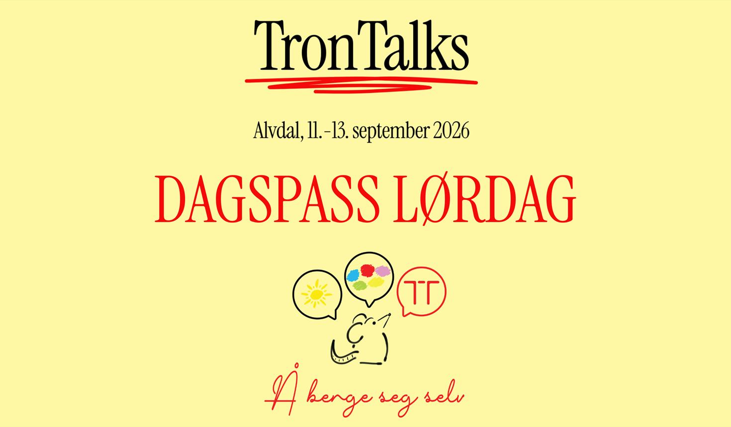 TronTalks 2026 DAGSPASS LØRDAG