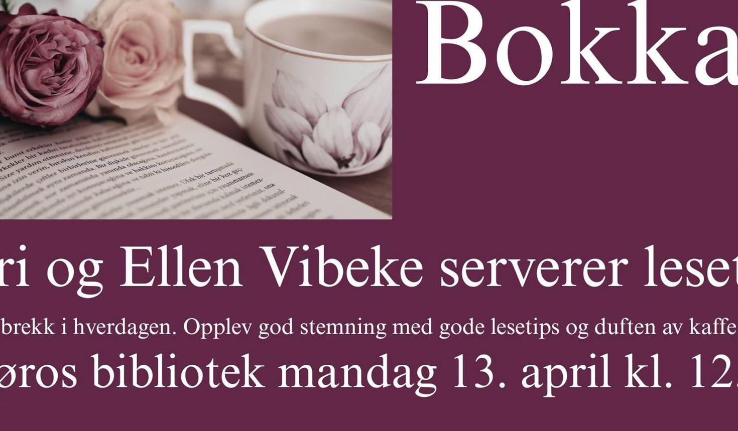 Bokkafé på Røros bibliotek