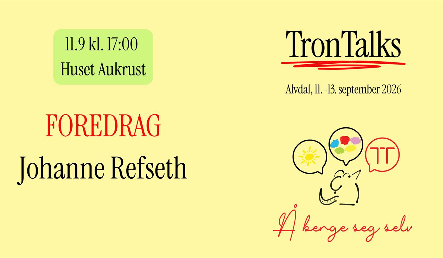 Foredrag - Johanne Refseth