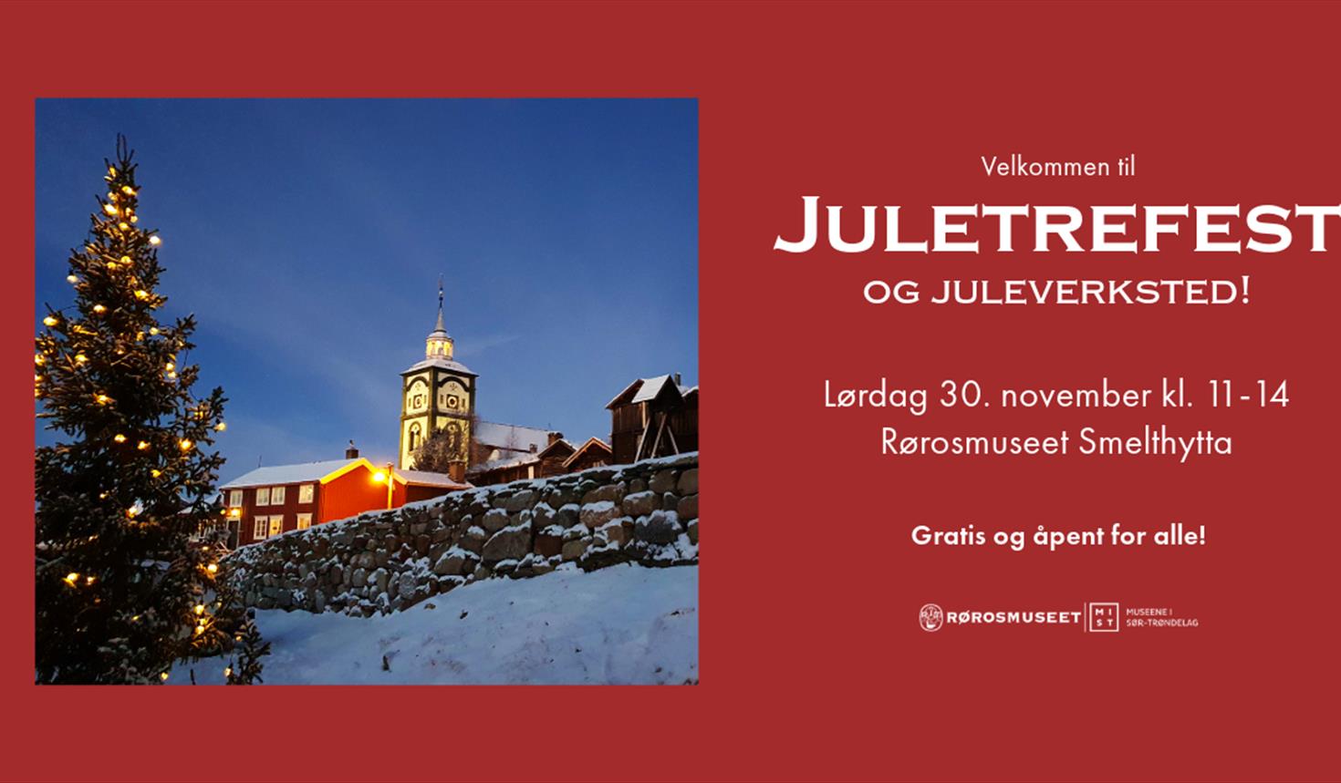 Juletrefest og juleverksted på Rørosmuseet