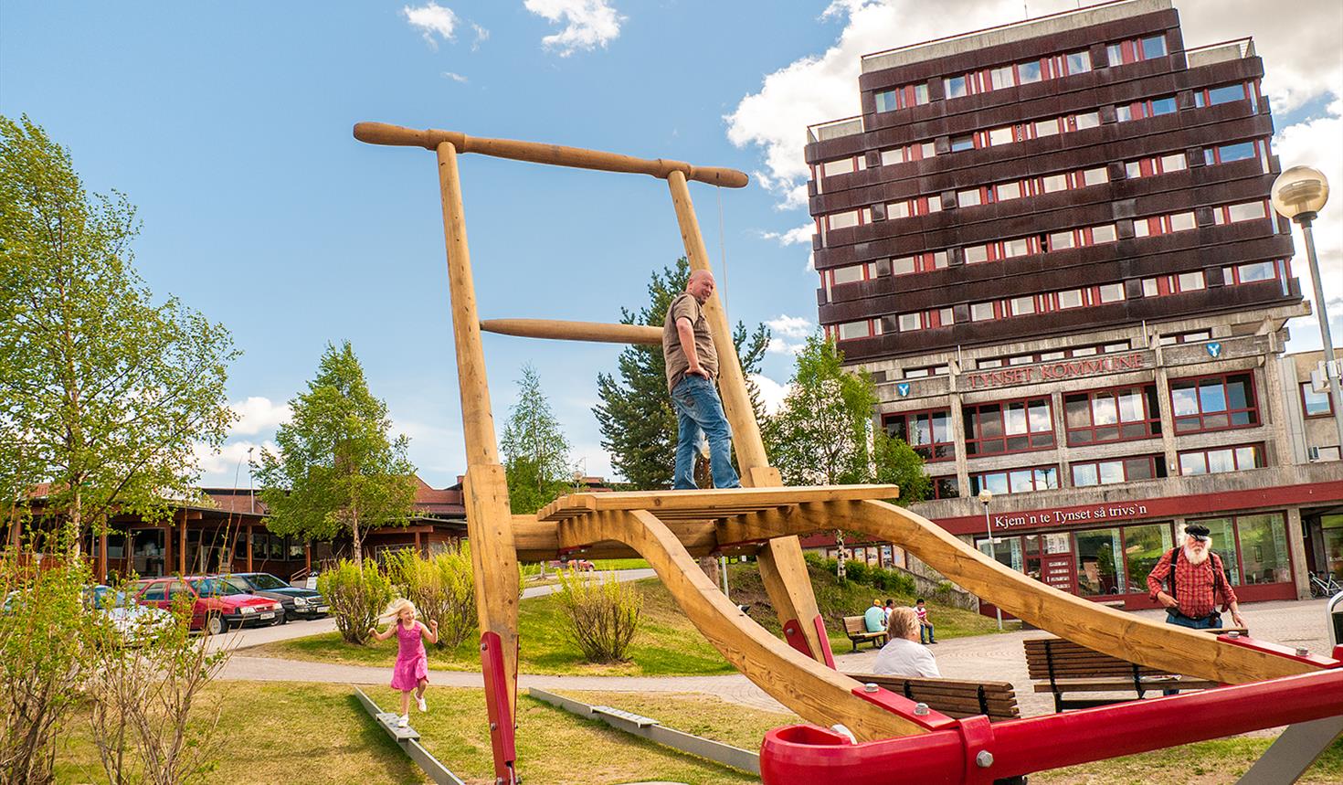 Die Hauptstadt der Tretschlitten in Norwegen