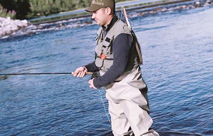 Perfekt for fluefiske og fiske med stang