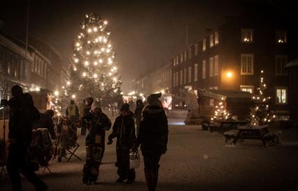 Julegrantenning på Røros 22. november 2025