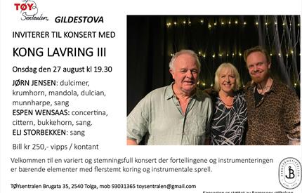 Konsert med KONG LAVRING III