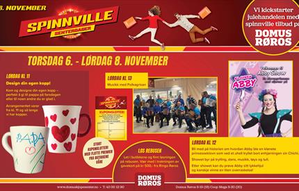 Spinnville Senterdager på Domus Kjøpesenter Røros