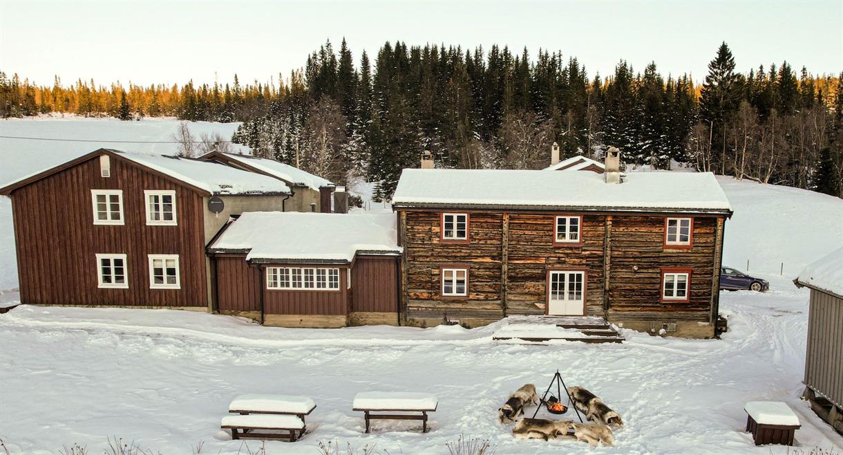 Vinterbilde fra Nordpå Fjellhotell- vinter- Holtålen- Haltdalen