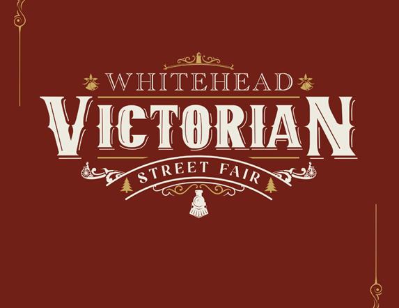 Whitehead Victorian Street Fair logo in a Victorian script font.
