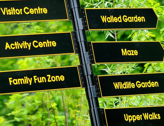 Signpost at Carnfunnock Country Park