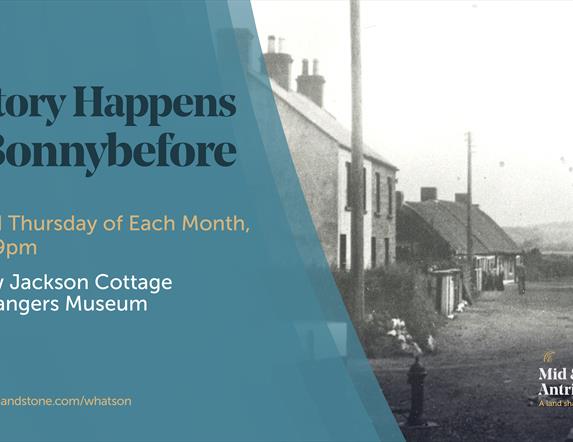 Period image of the area of Bonnybefore in Carrickfergus
