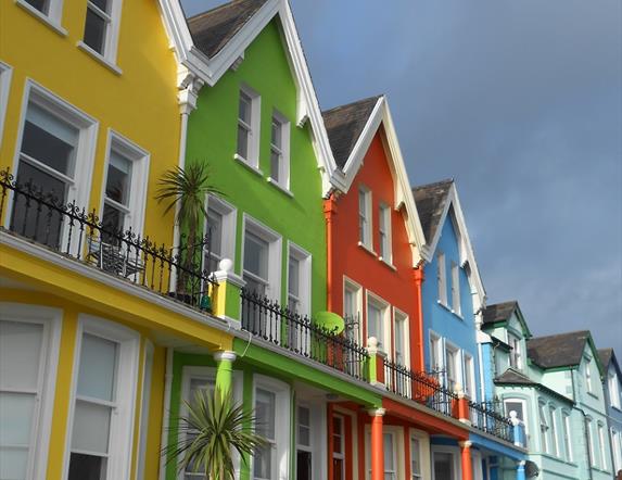 Whitehead seafront houses