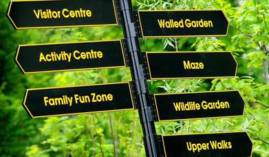 Signpost at Carnfunnock Country Park