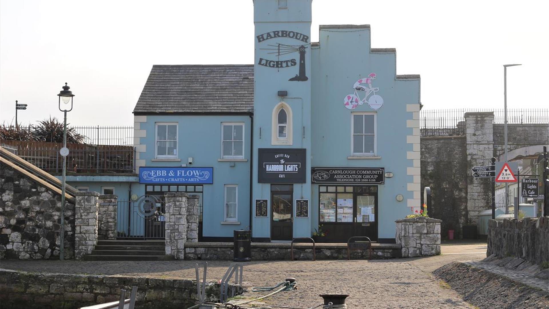 Exterior of Ebb & Flow gift and craft shop in Carnlough