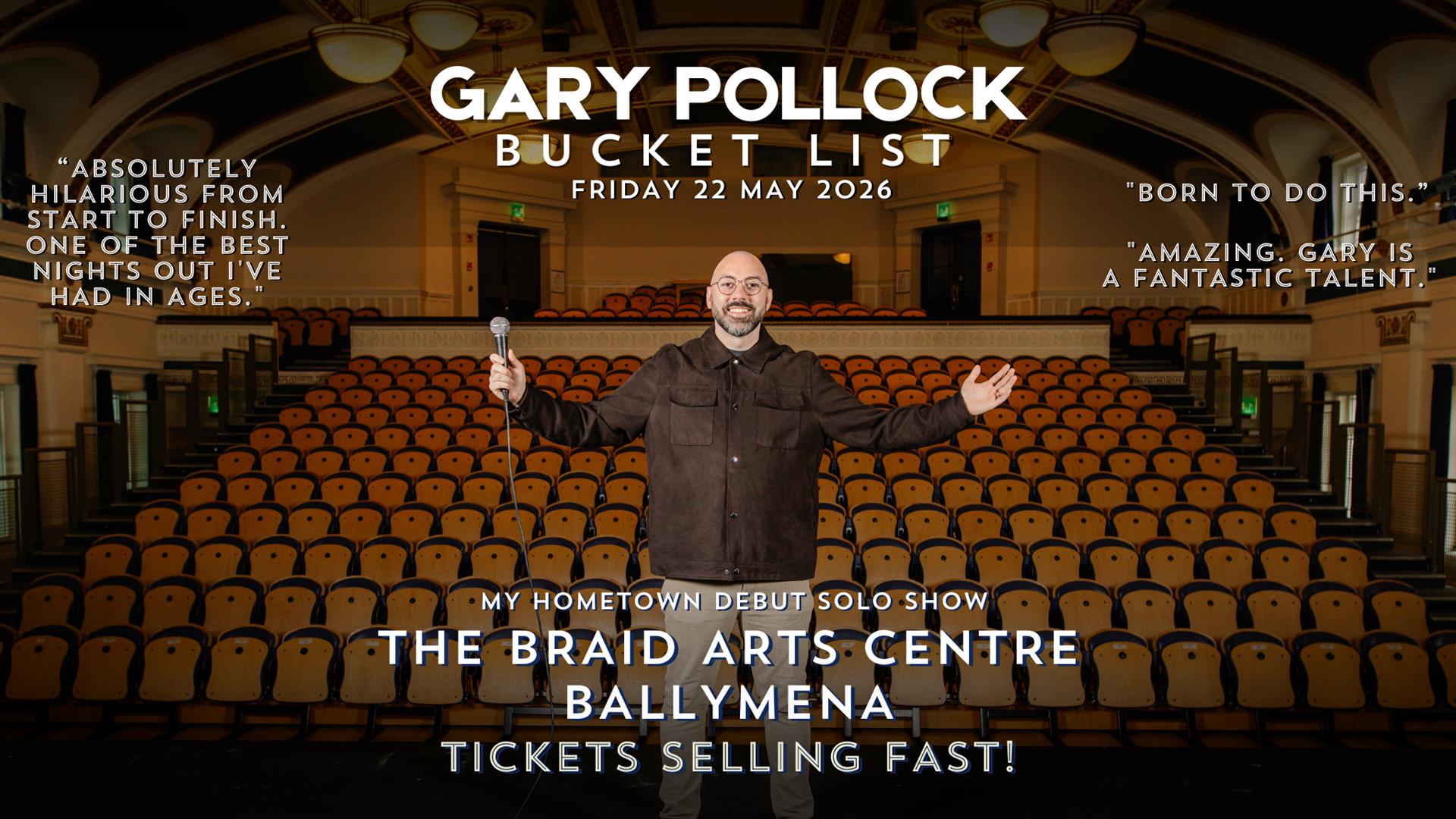 Gary Pollock – Bucket List (Debut Solo Show)