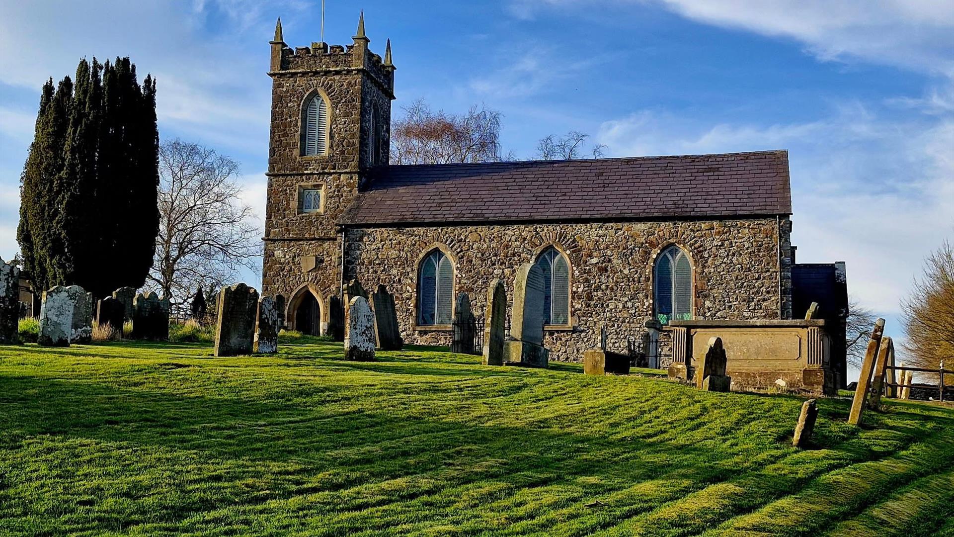 Outside of St Saviour's Parish Church Connor