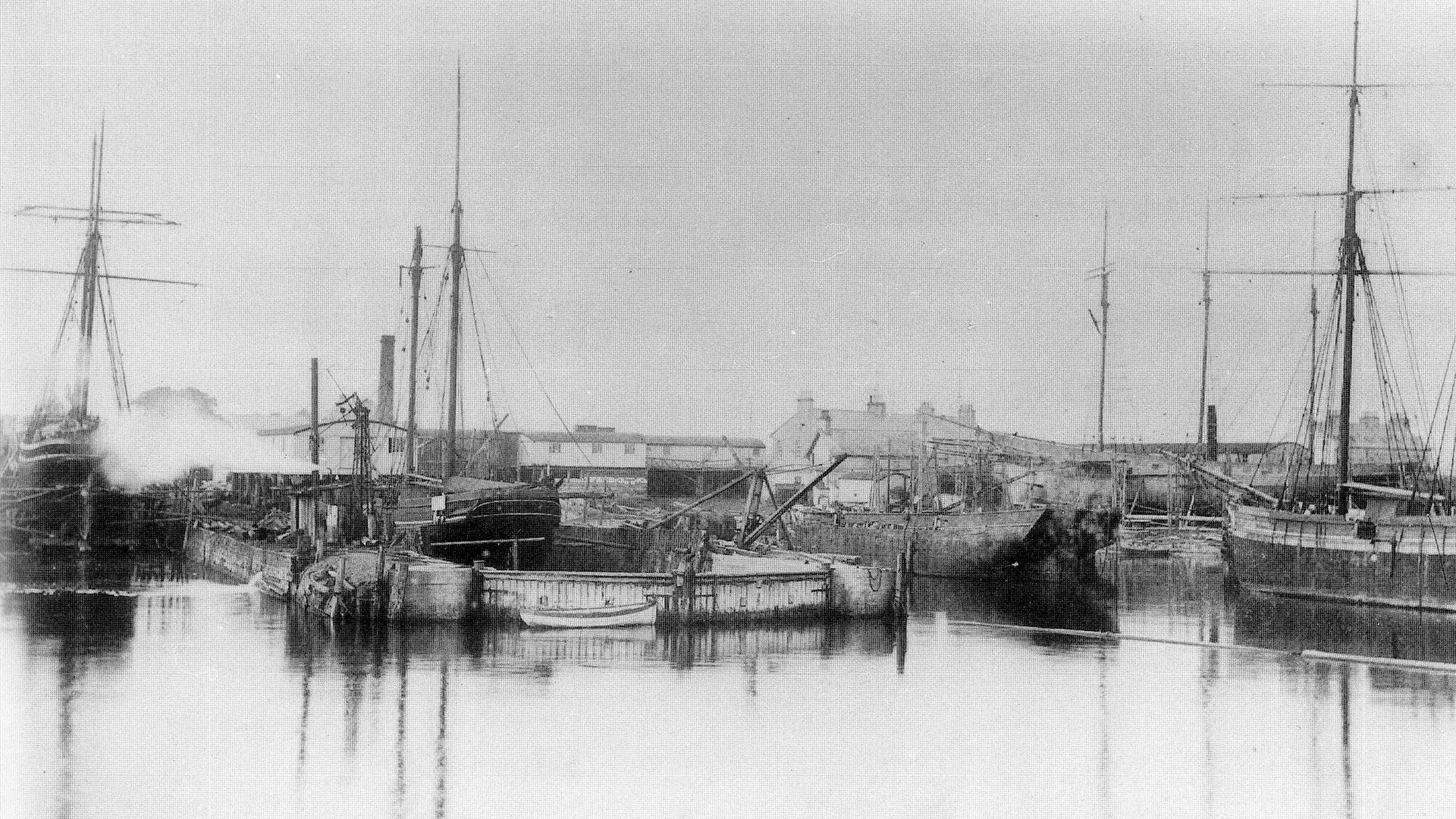 Carrickfergus shipyard.