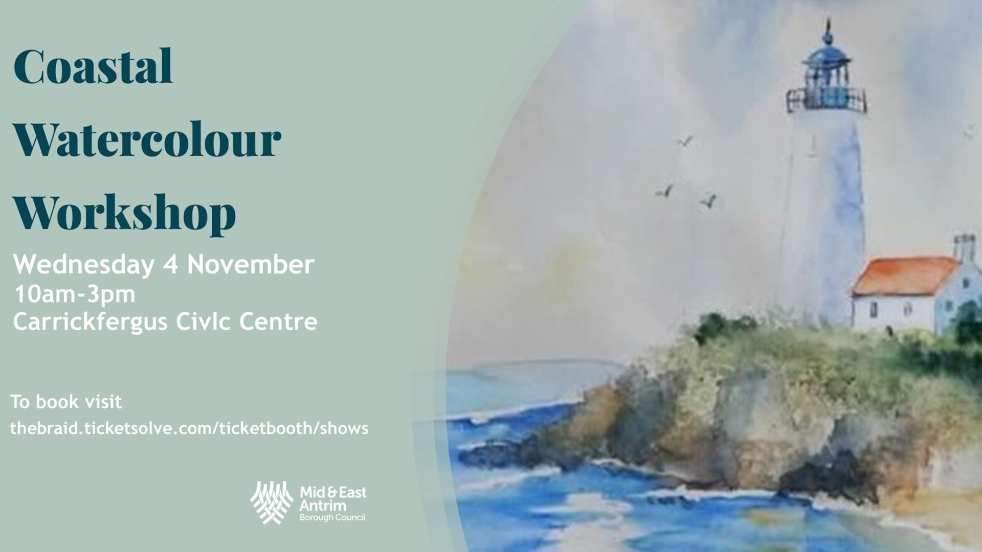 Coastal watercolour