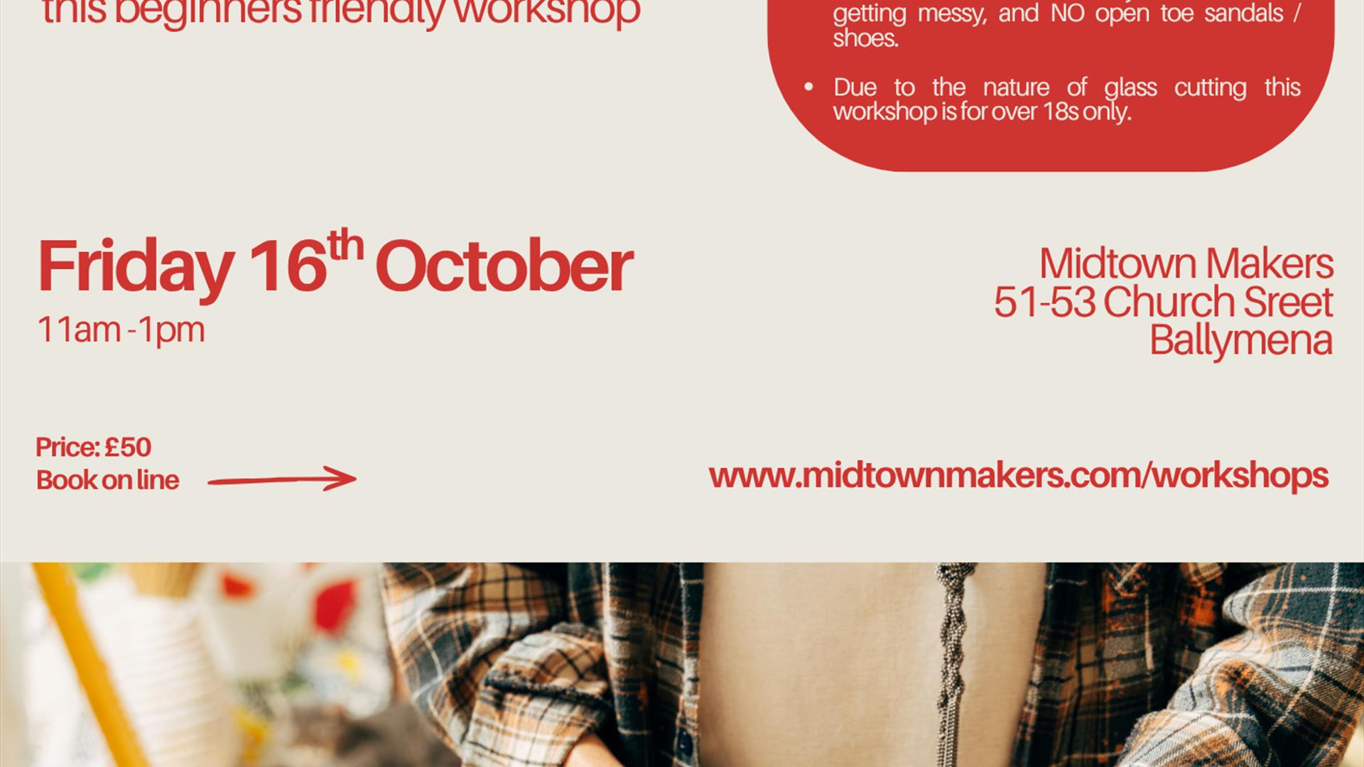 Fused Glass workshop poster