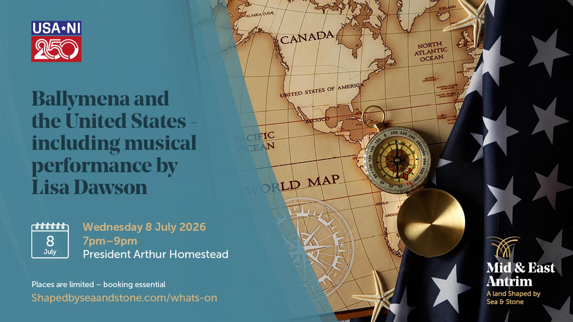 Ballymena and the United States - including musical performance by Lisa Dawson