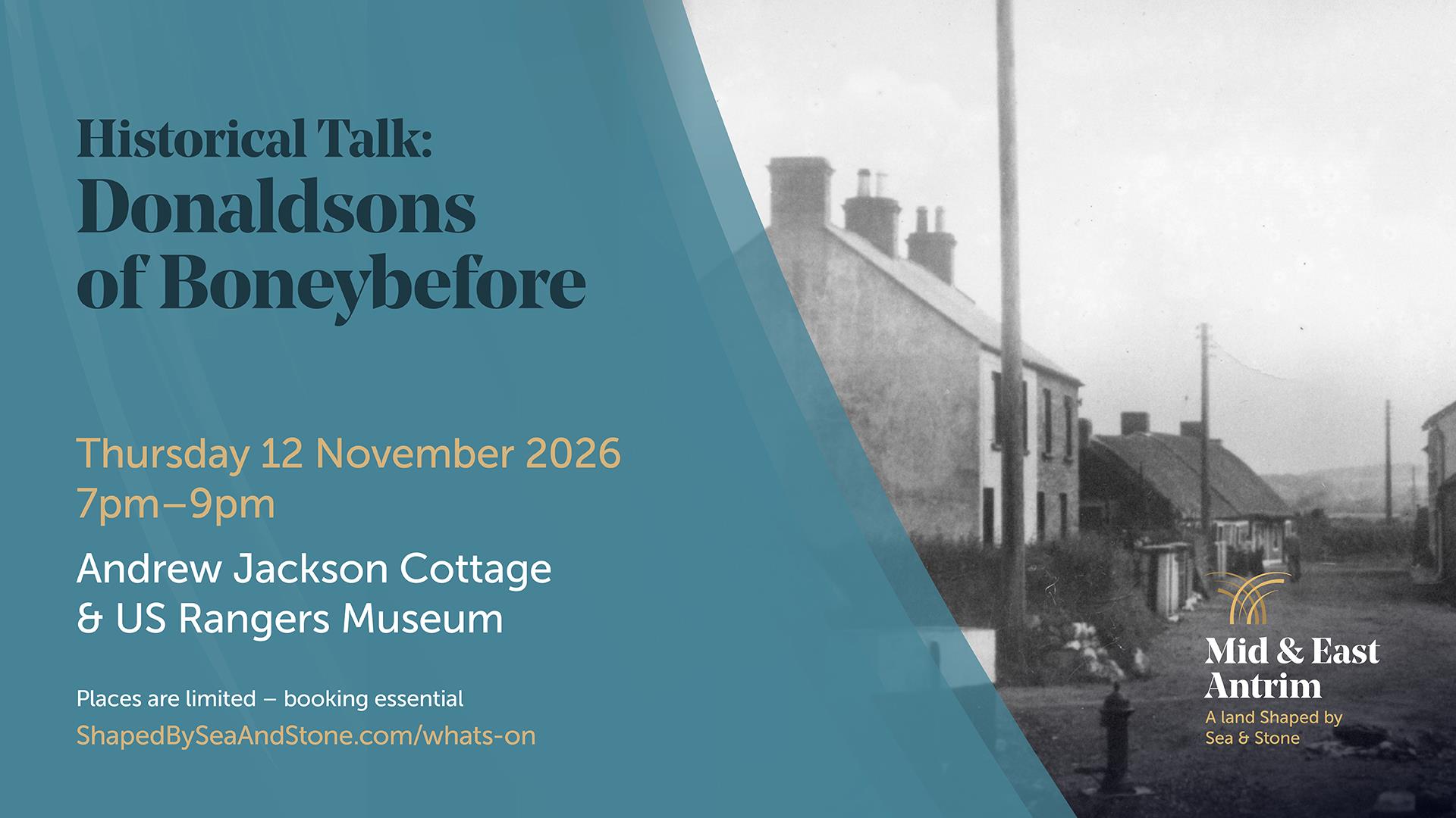 Old photograph of the area of Boneybefore in Carrickfergus