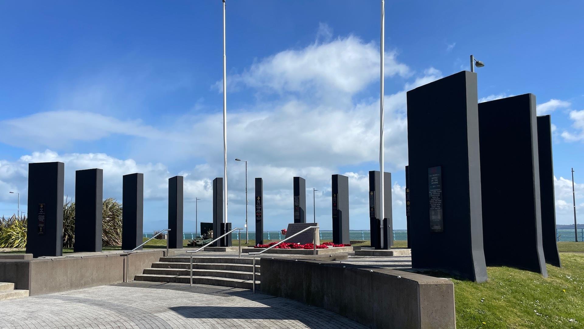 War Memorial Park at Marine Gardens in Carrickfergus