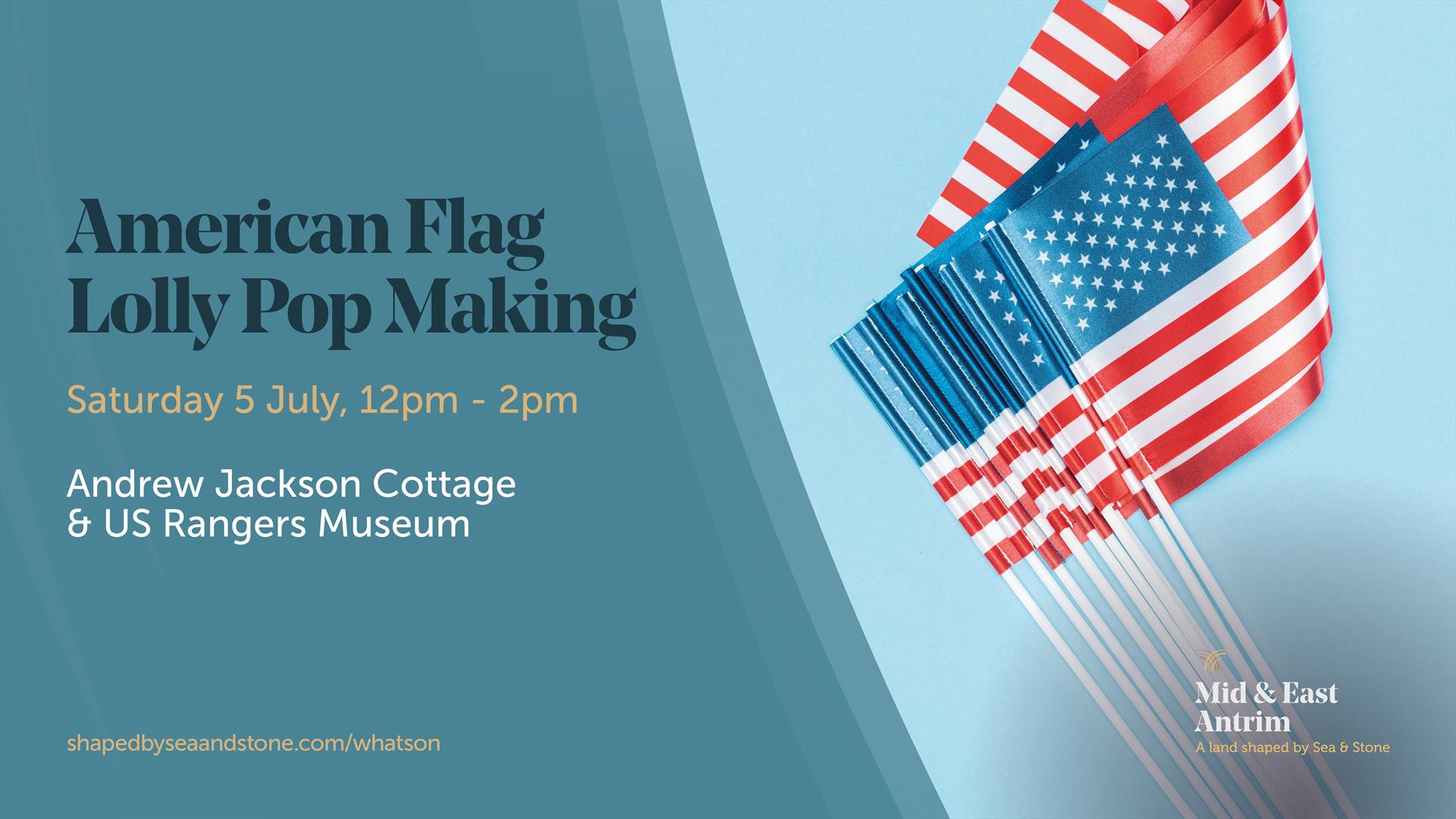 Children's Craft Drop-In: American Flag Lolly Pop Making!