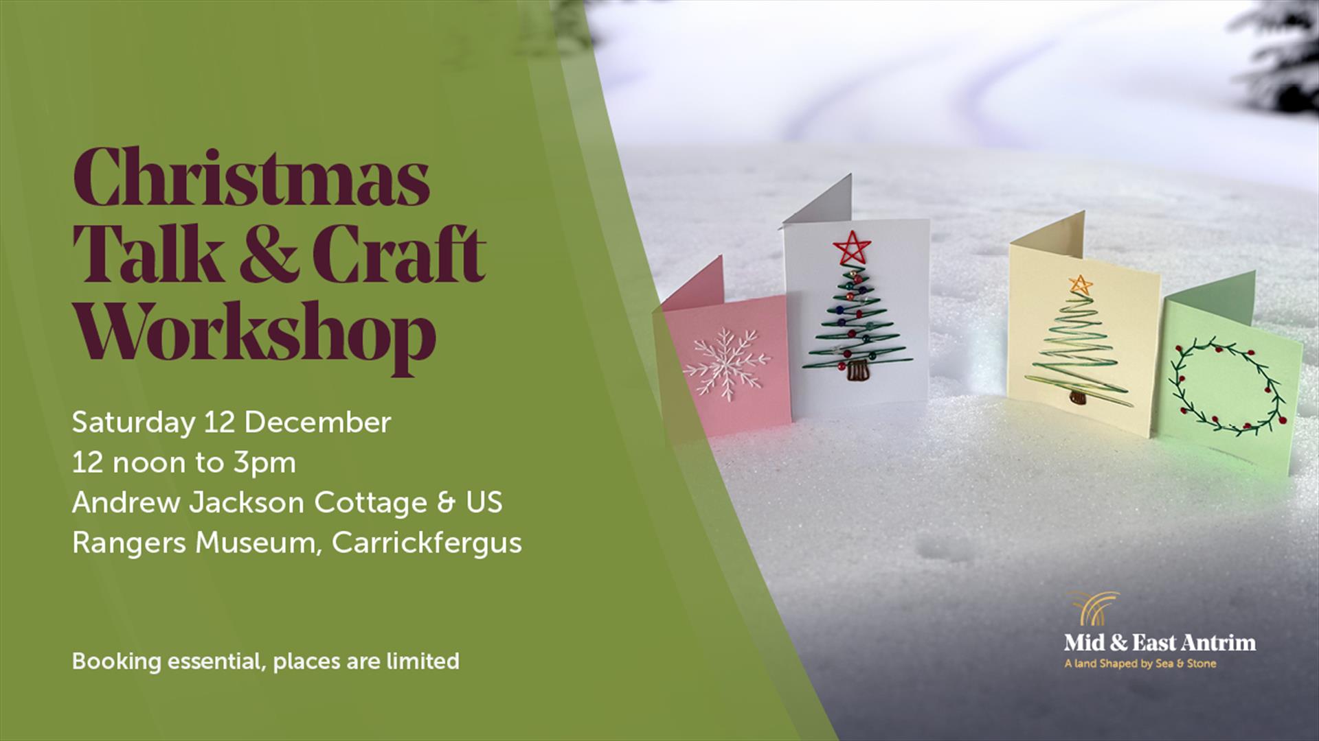 Pictures of christmas crafts you could make at the workshop and event listings