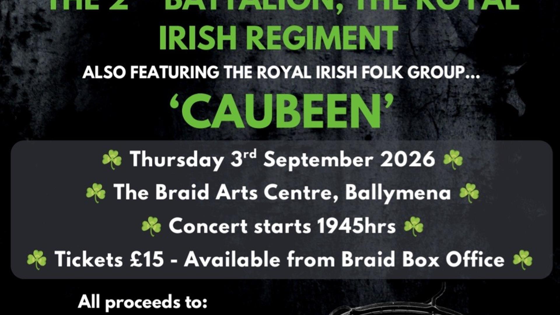 Concert by the Regimental Band and Folk Group of the Royal Irish Regiment
