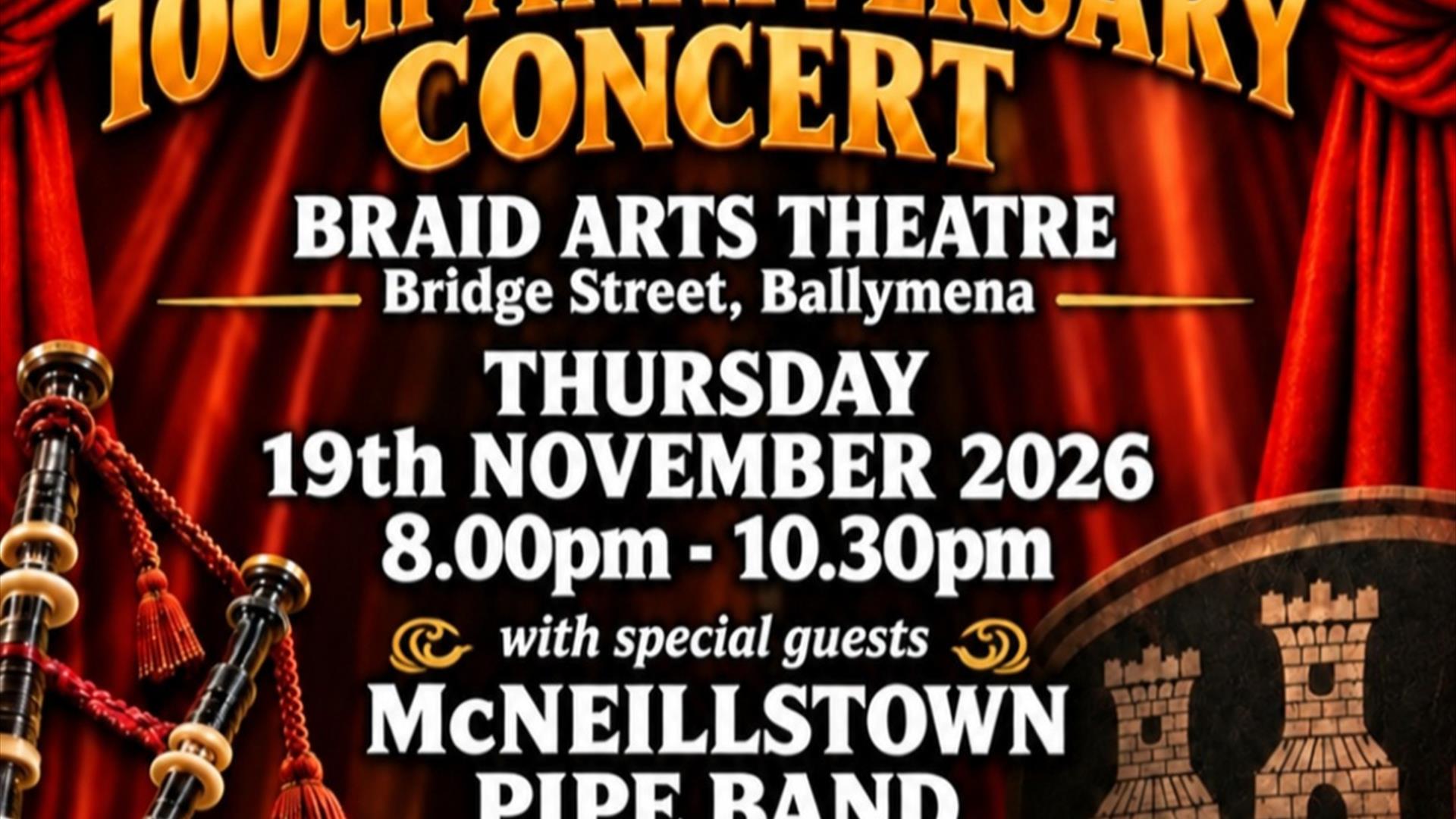 Seven Towers Pipe Band Centenary Concert